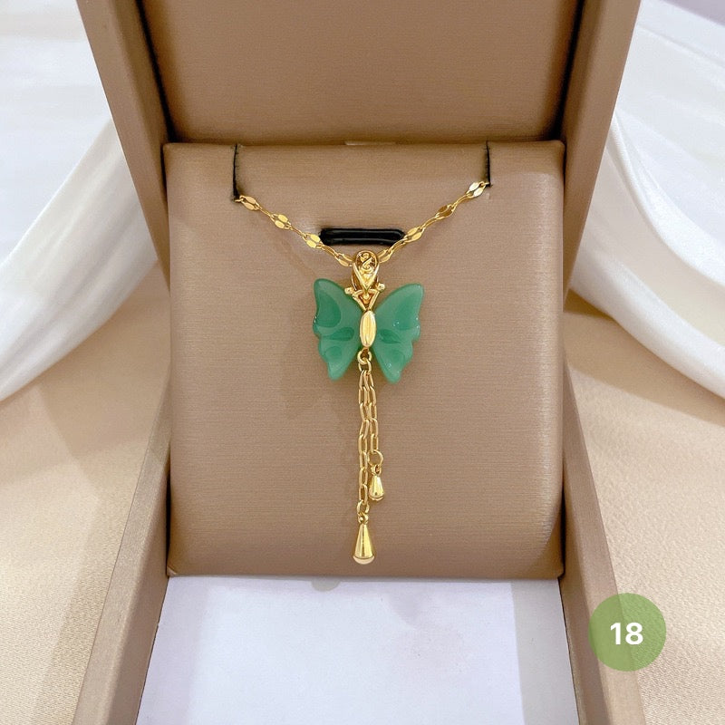 Shiny Butterfly Necklace
