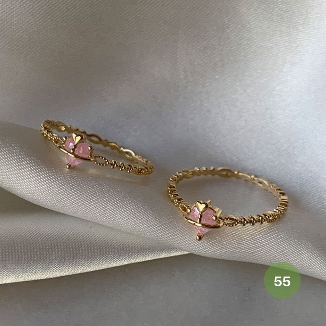 Dainty Rings - golden and silver