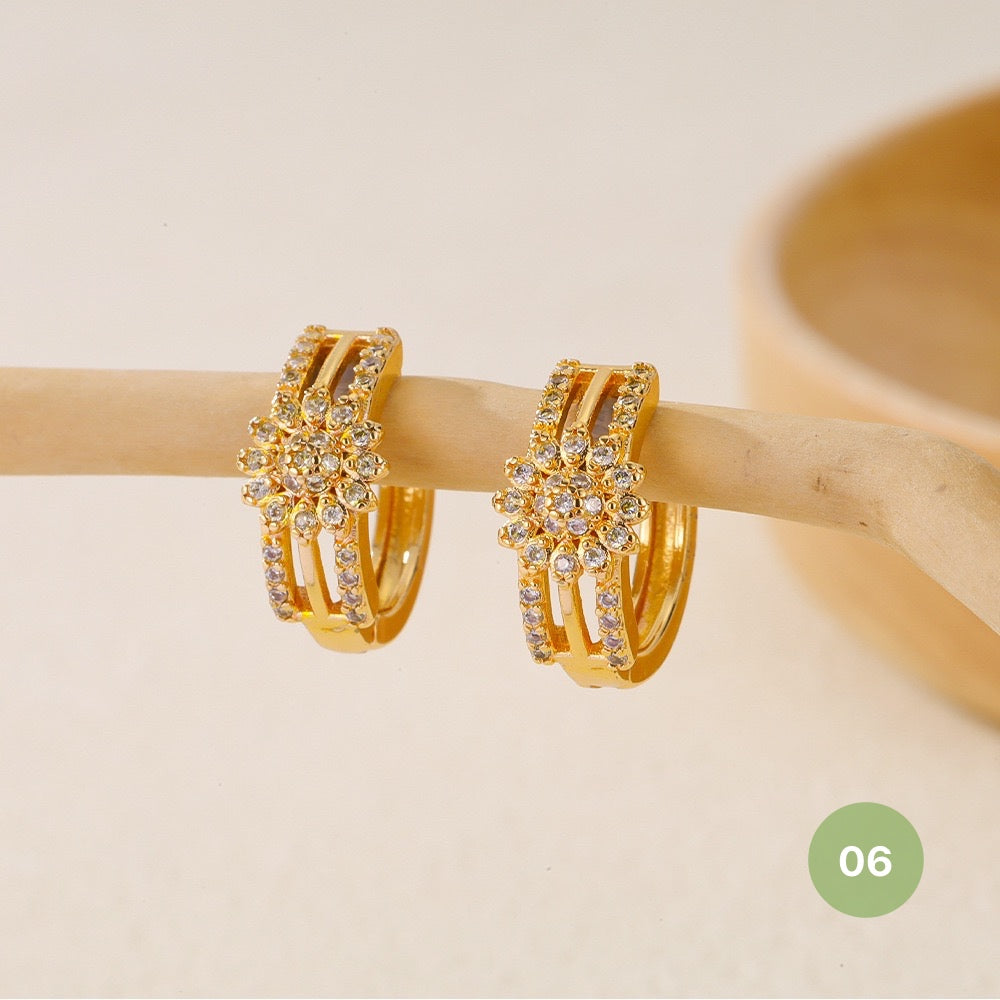 Golden Plain Hoop Earring