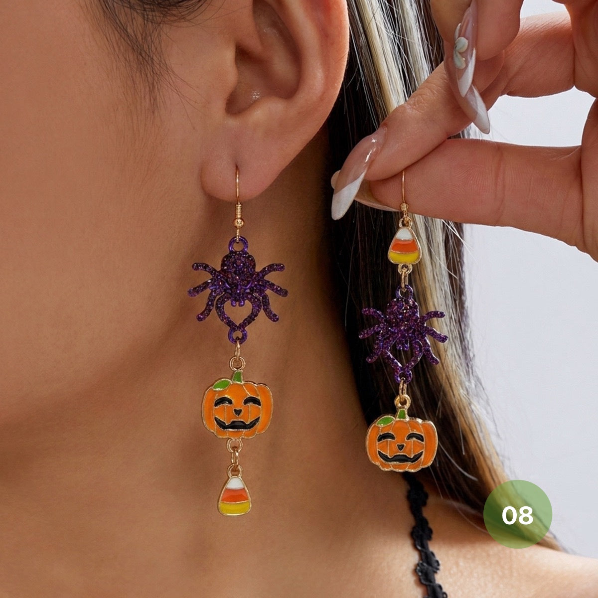 Fancy Halloween Dangle Earrings