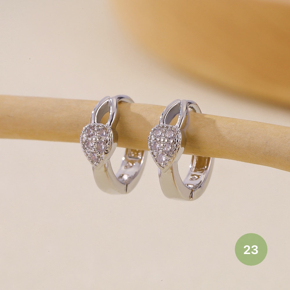 Silver Plain Hoop Earring
