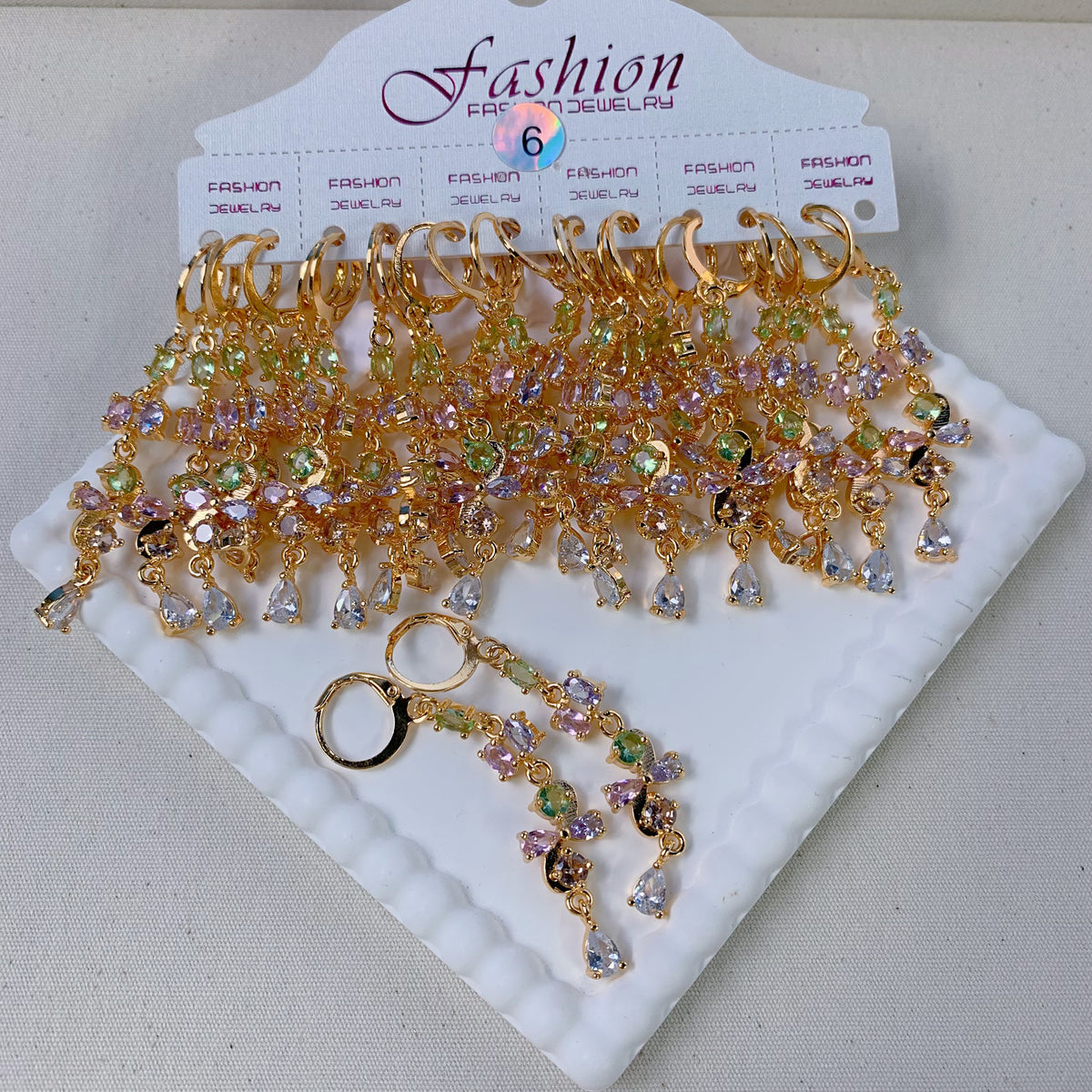 Fancy Dangle Hoop Earring