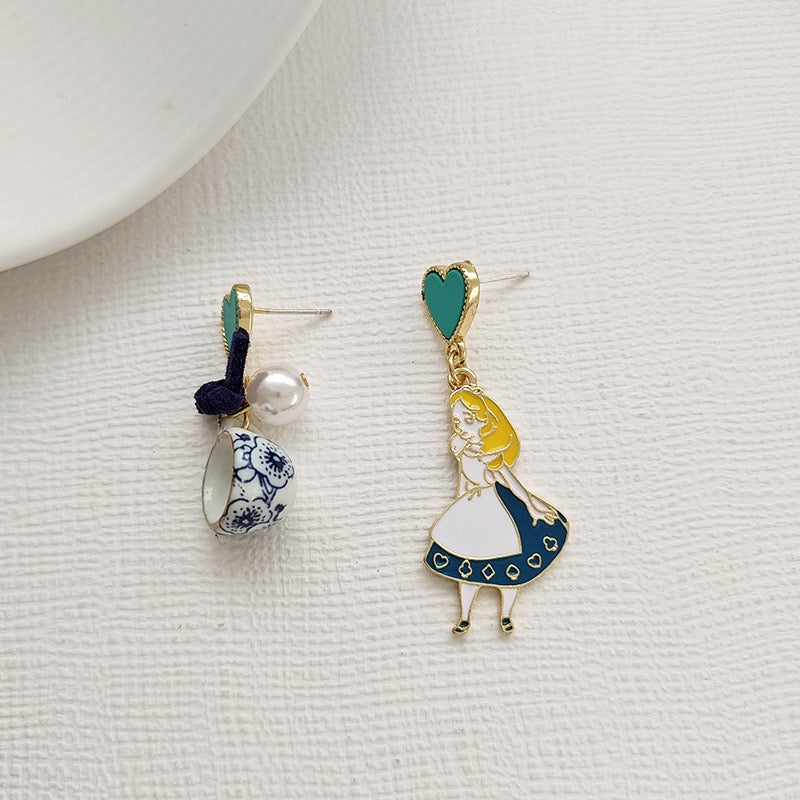 Princess and Teacup Earrings