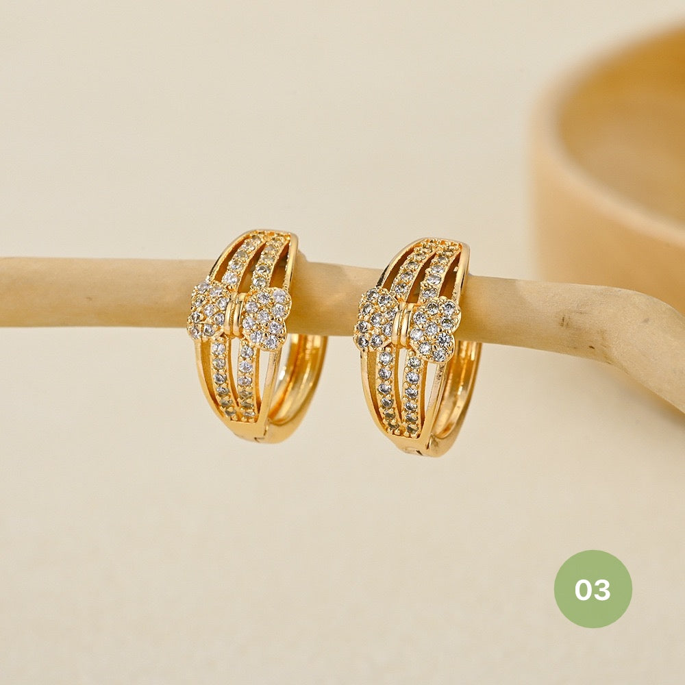 Golden Plain Hoop Earring