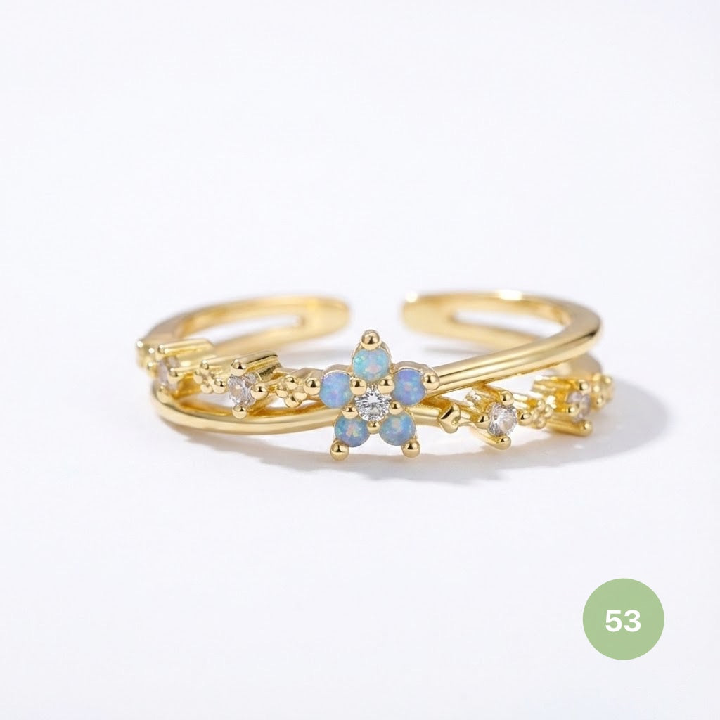 Dainty Rings - golden and silver