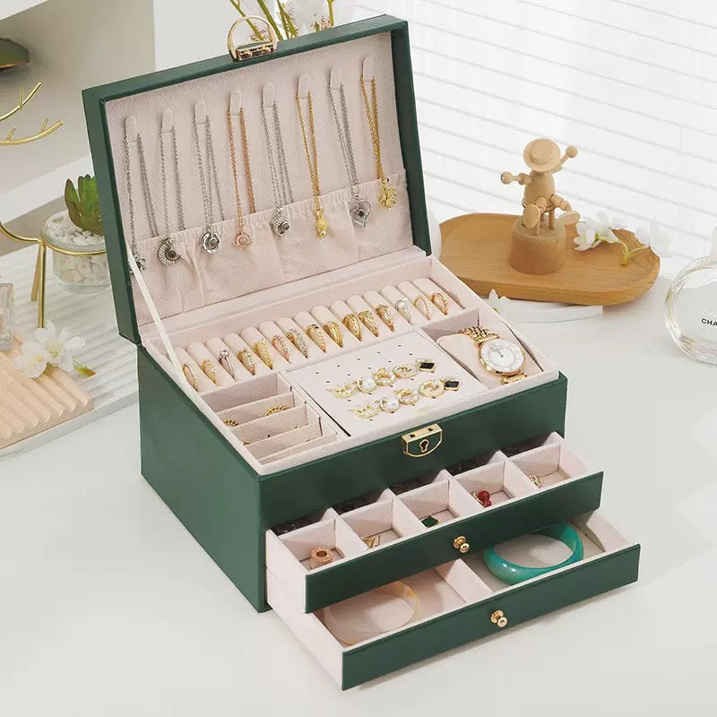 Fancy Three Layer Jewelry Box