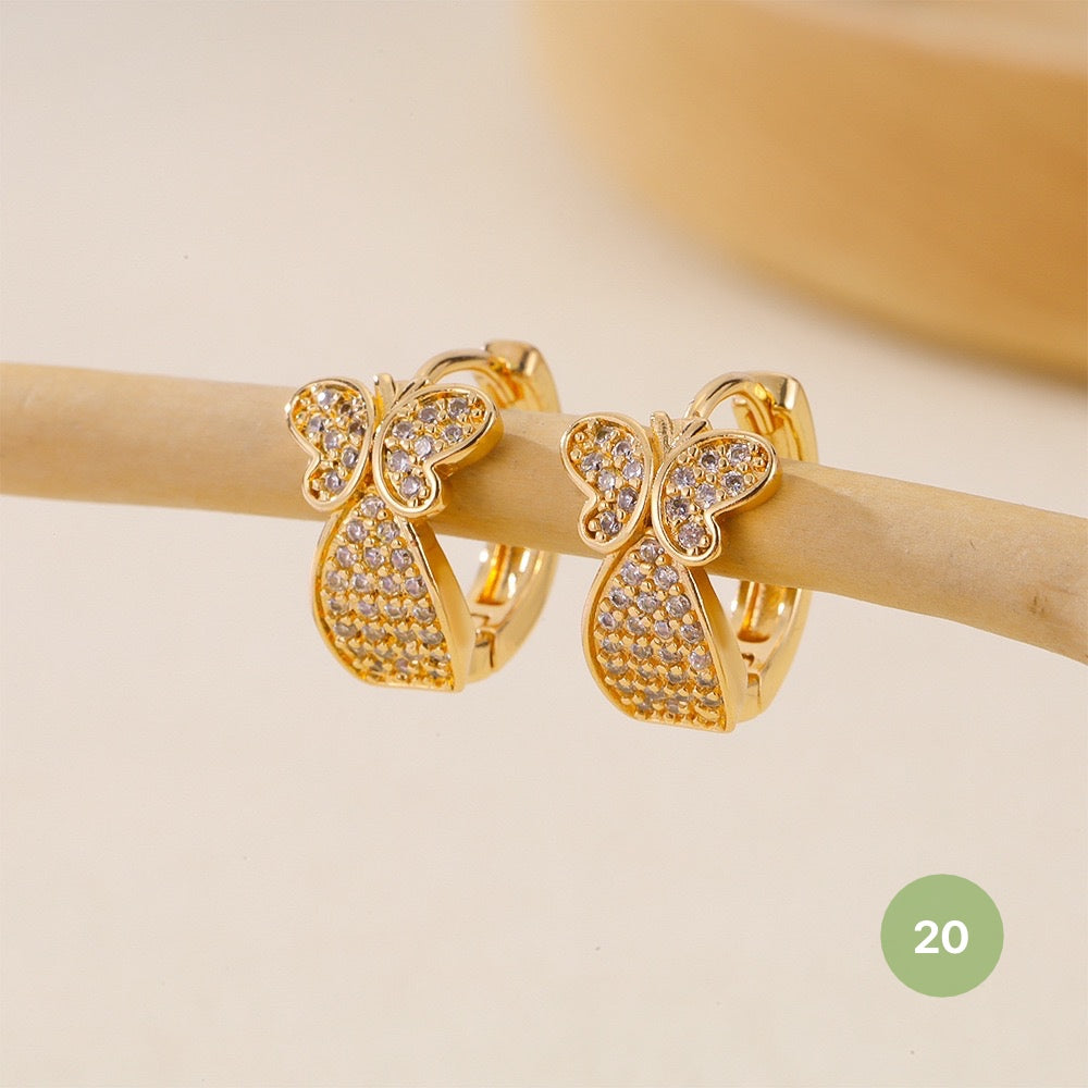 Golden Plain Hoop Earring