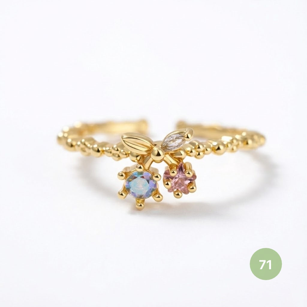Dainty Rings - golden and silver