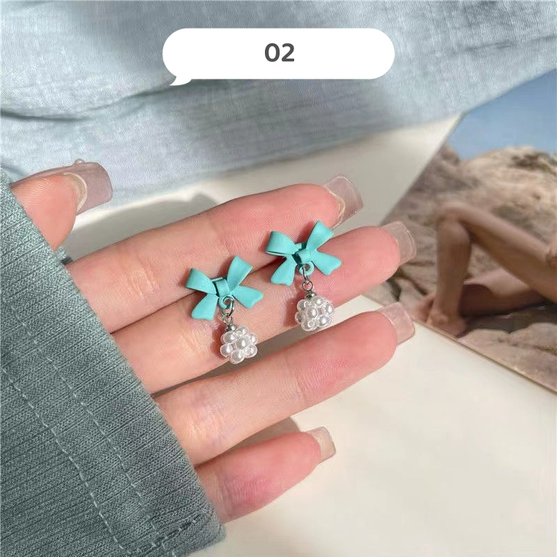 Blue Fresh Styles Lovely Earrings