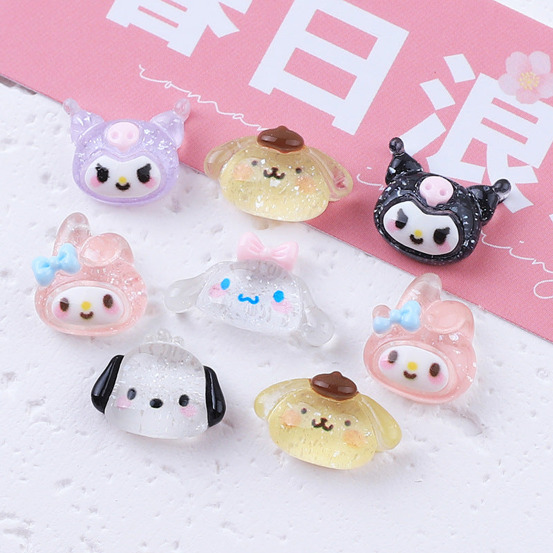 Sanrrio Head Resin Charms 10 pcs