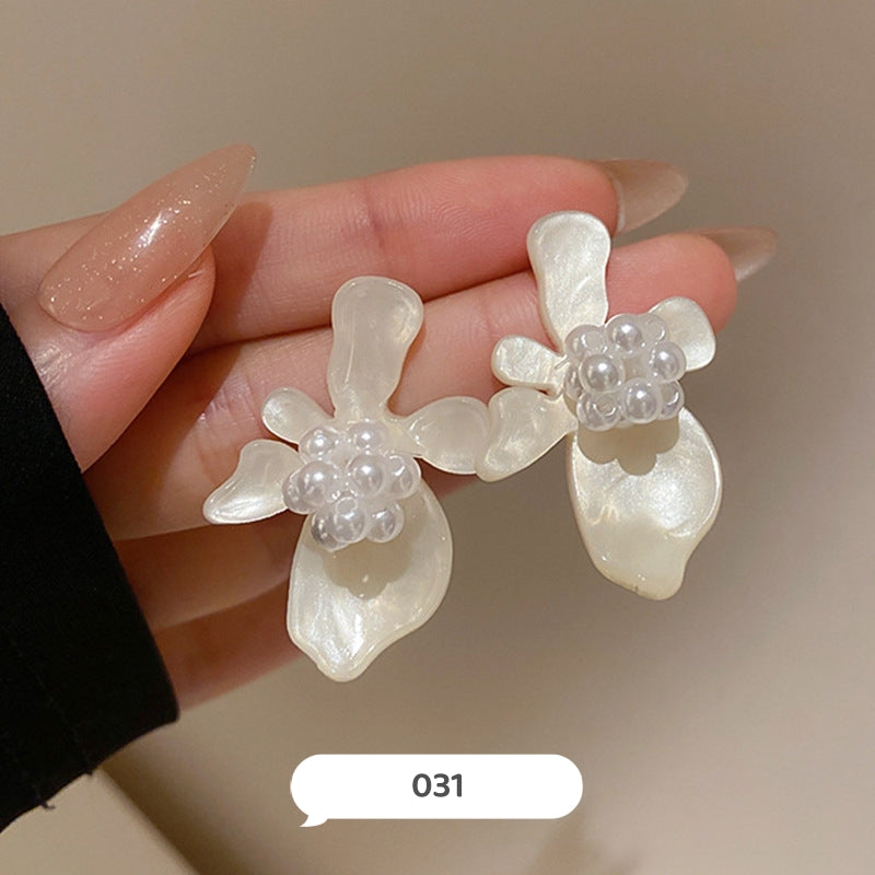 Fancy Flower Dangle Earrings