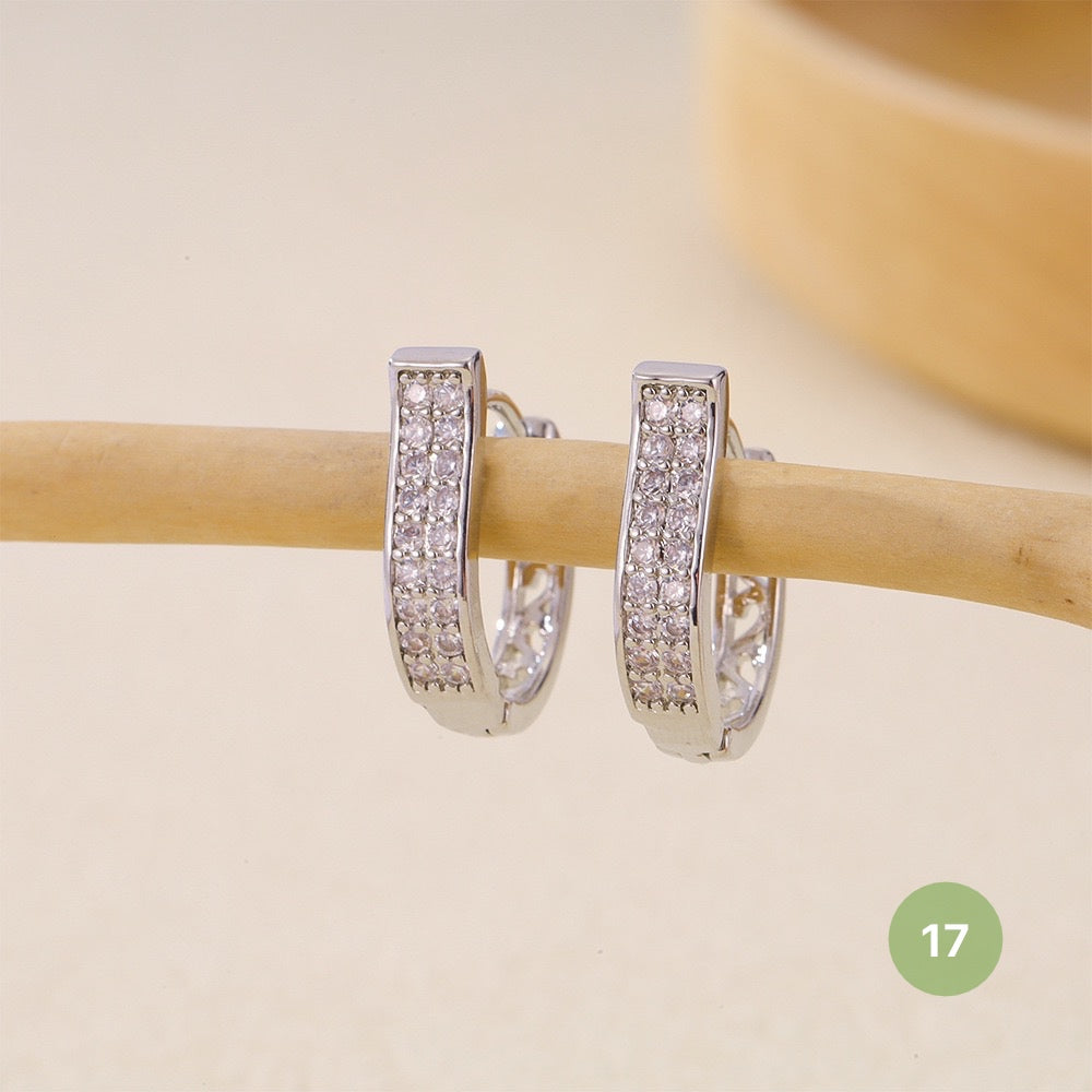 Silver Plain Hoop Earring