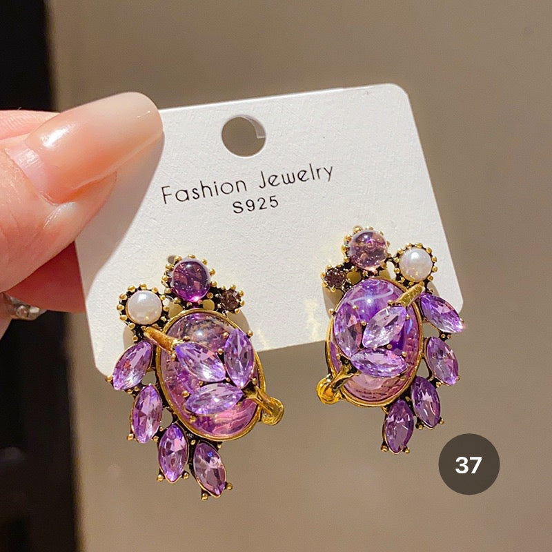 Purple Series Luxury Earrings