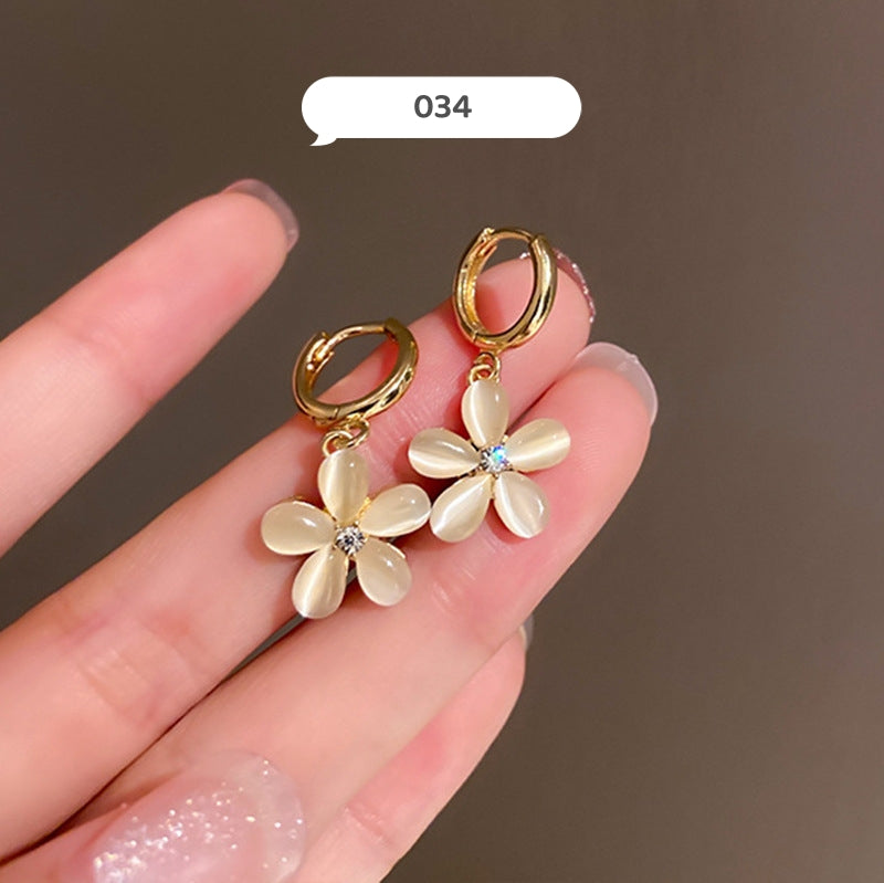 Fancy Flower Dangle Earrings