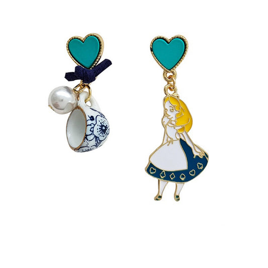 Princess and Teacup Earrings