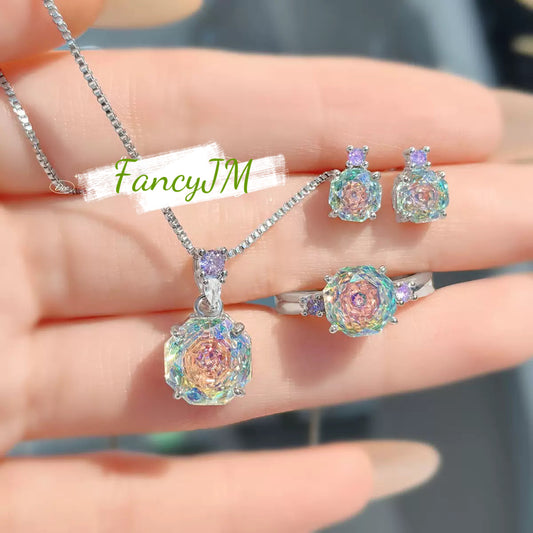 Rose Cut Luxury Jewelry Set