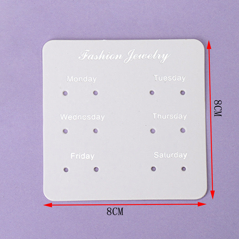 Earring Single/Weekly Cards