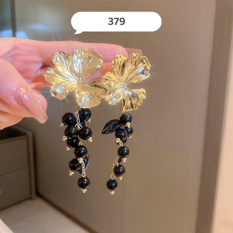 Fancy Flower Dangle Earrings