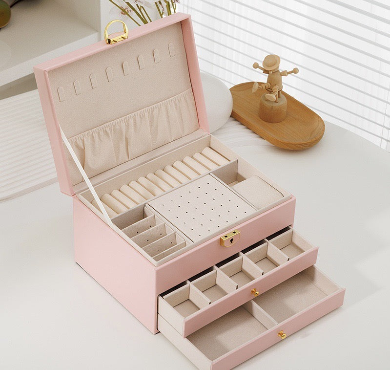 Fancy Three Layer Jewelry Box