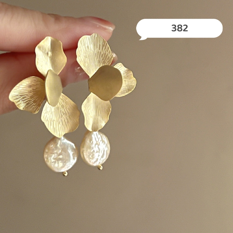 Fancy Flower Dangle Earrings