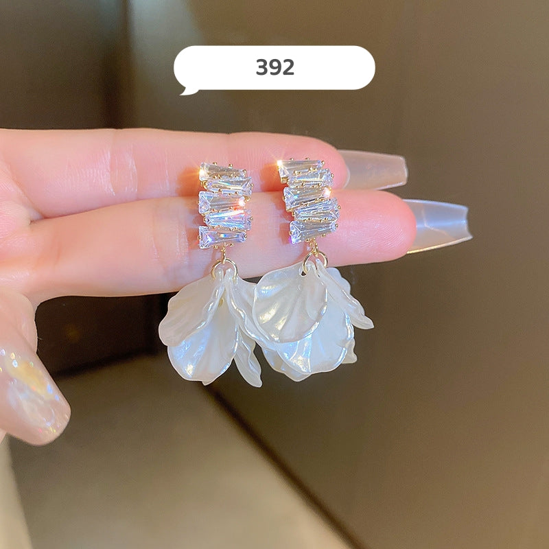 Fancy Flower Dangle Earrings