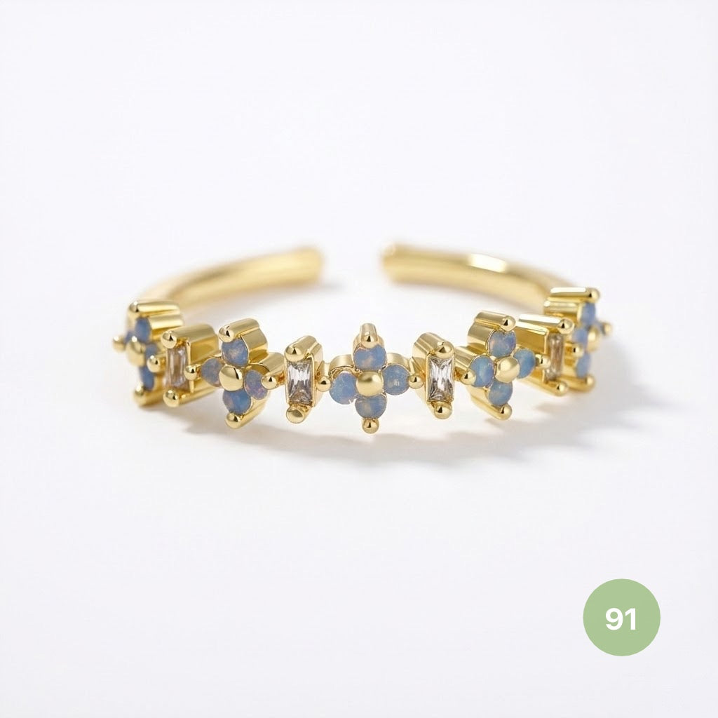 Dainty Rings - golden and silver