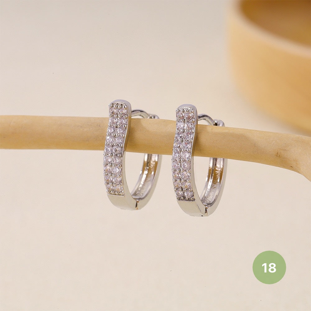 Silver Plain Hoop Earring