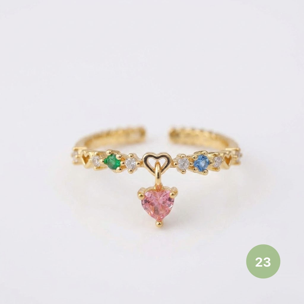 Dainty Rings - golden and silver