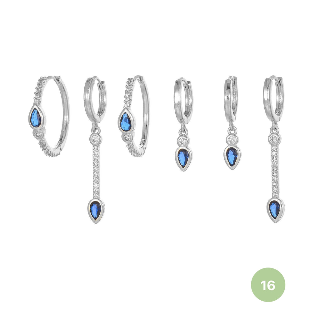 Shooting Star Hoop Earring Set