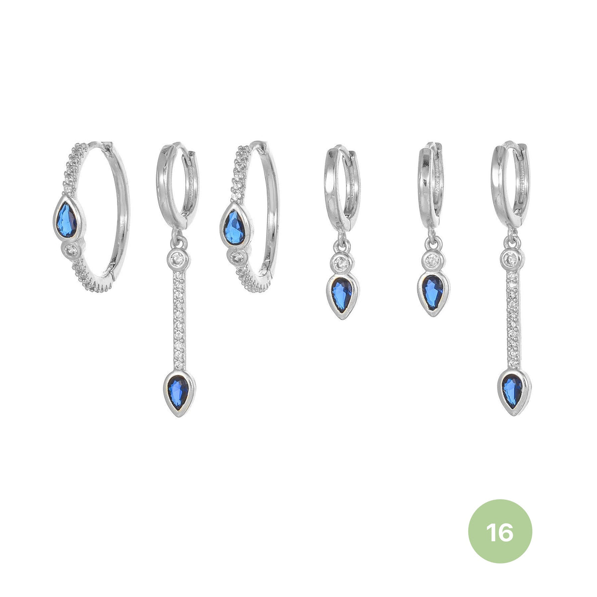 Shooting Star Hoop Earring Set