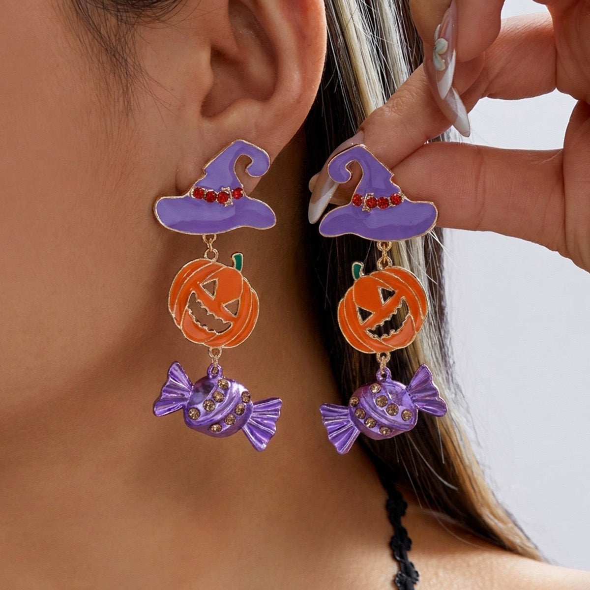 Halloween Candy Dangle Earrings