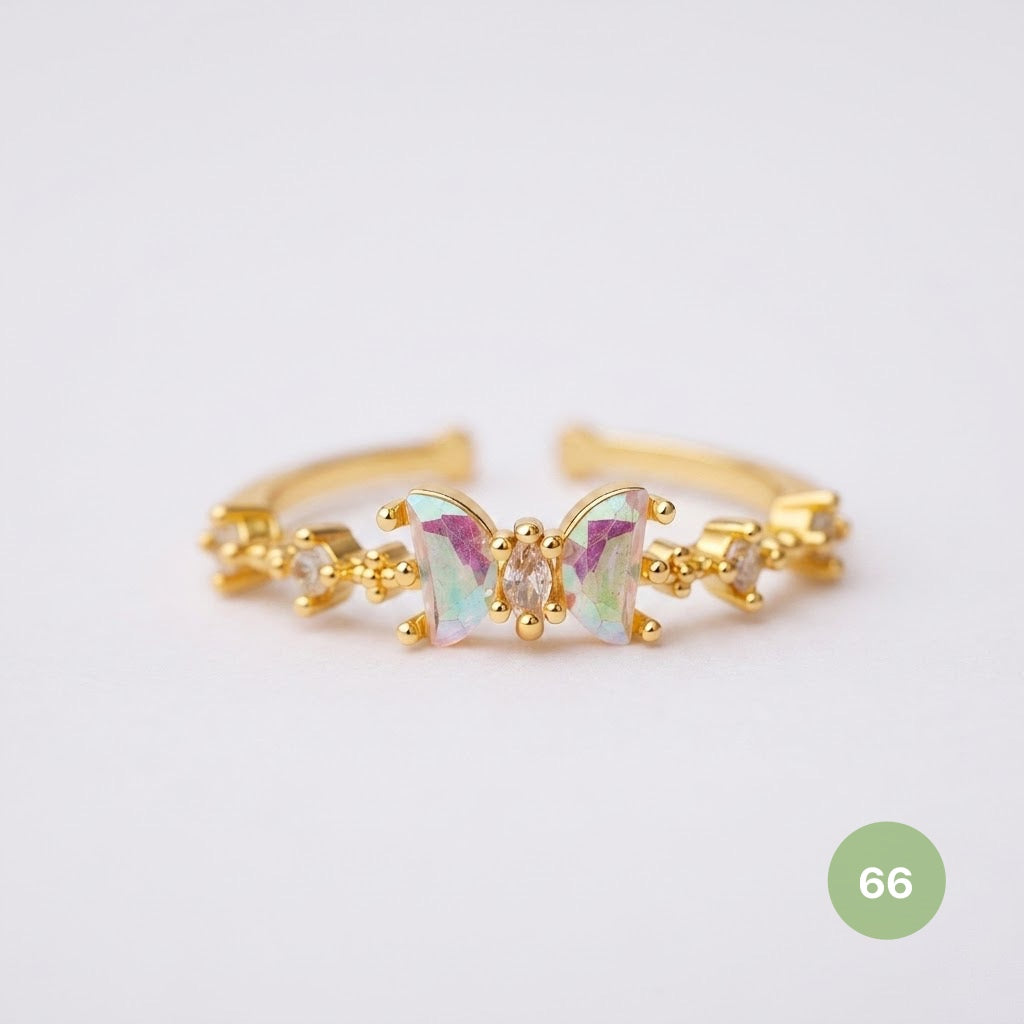 Dainty Rings - golden and silver