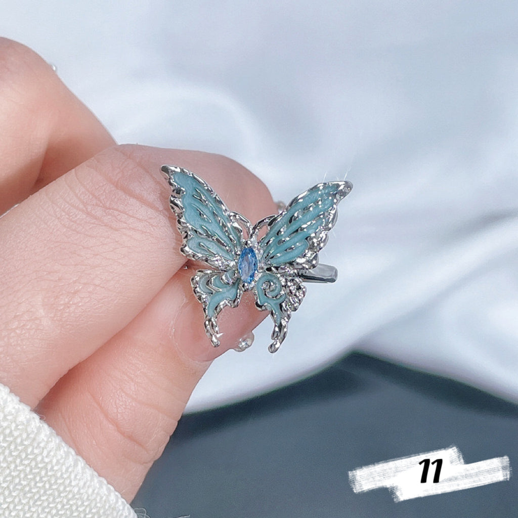 Dainty Butterfly Rings