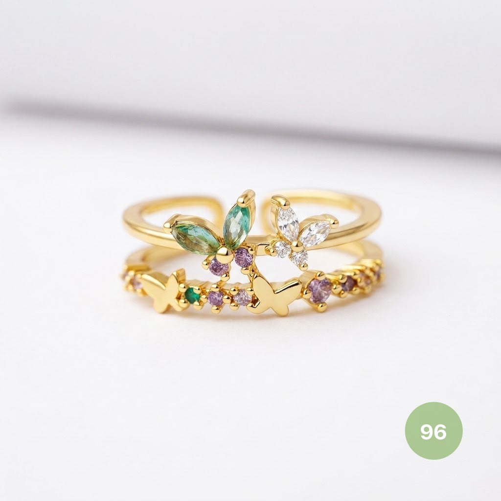 Dainty Rings - golden and silver