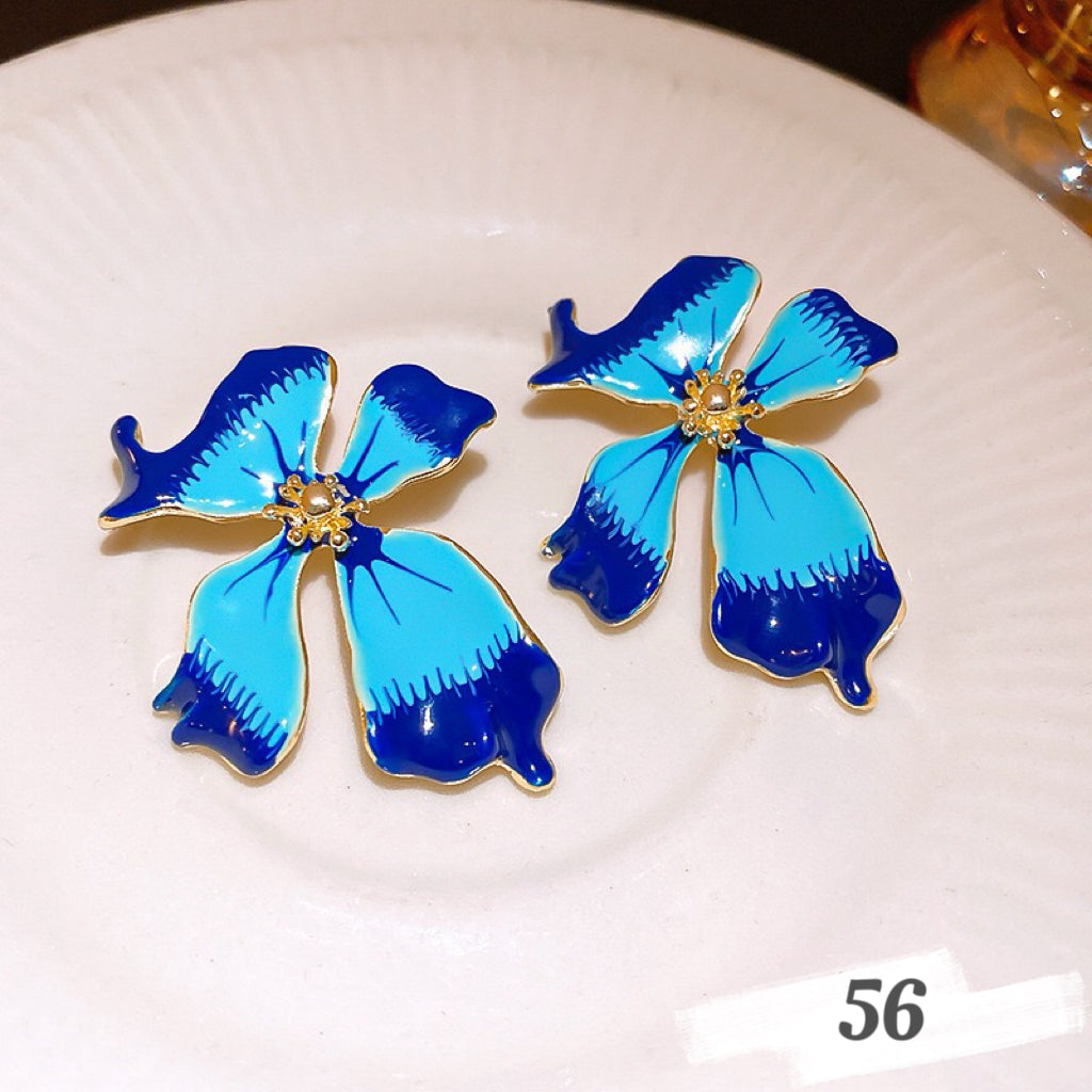 Vintage Oil Painting Style Earrings