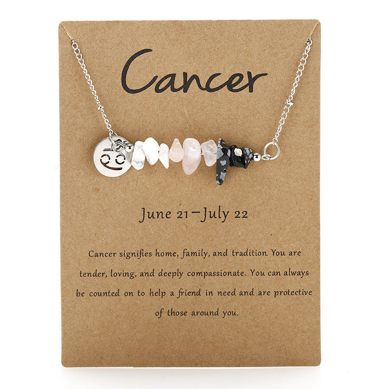 Zodiac Signs Crystal Necklace