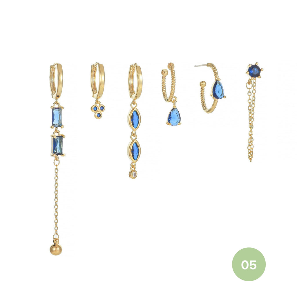 Shooting Star Hoop Earring Set