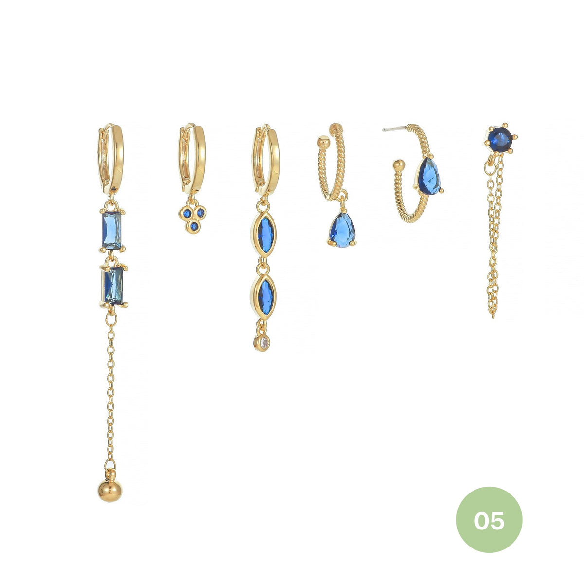 Shooting Star Hoop Earring Set
