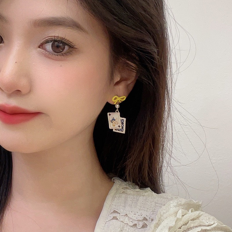 Poker Card Earrings