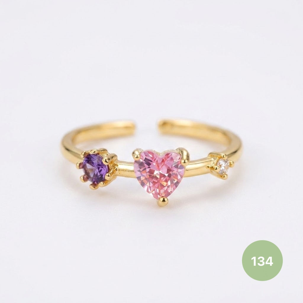 Dainty Rings - golden and silver