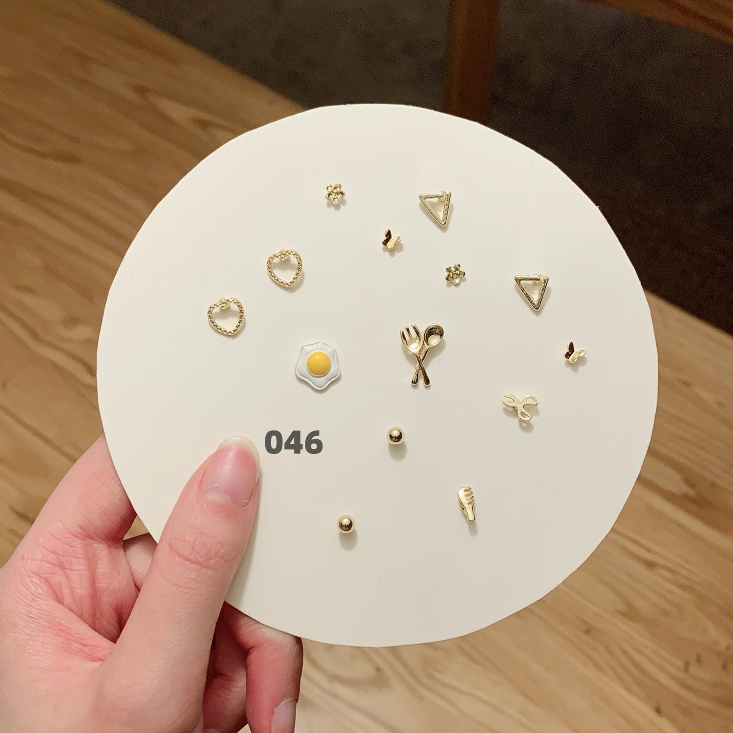 Cute Silver Earring Set