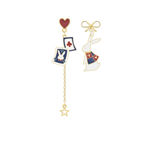 Bunny and Poker Earrings
