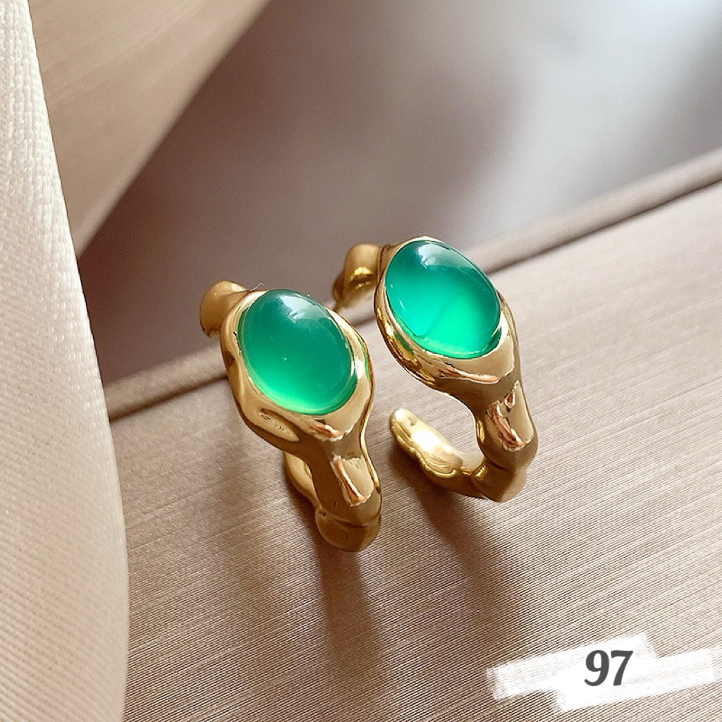 Vintage Oil Painting Style Earrings