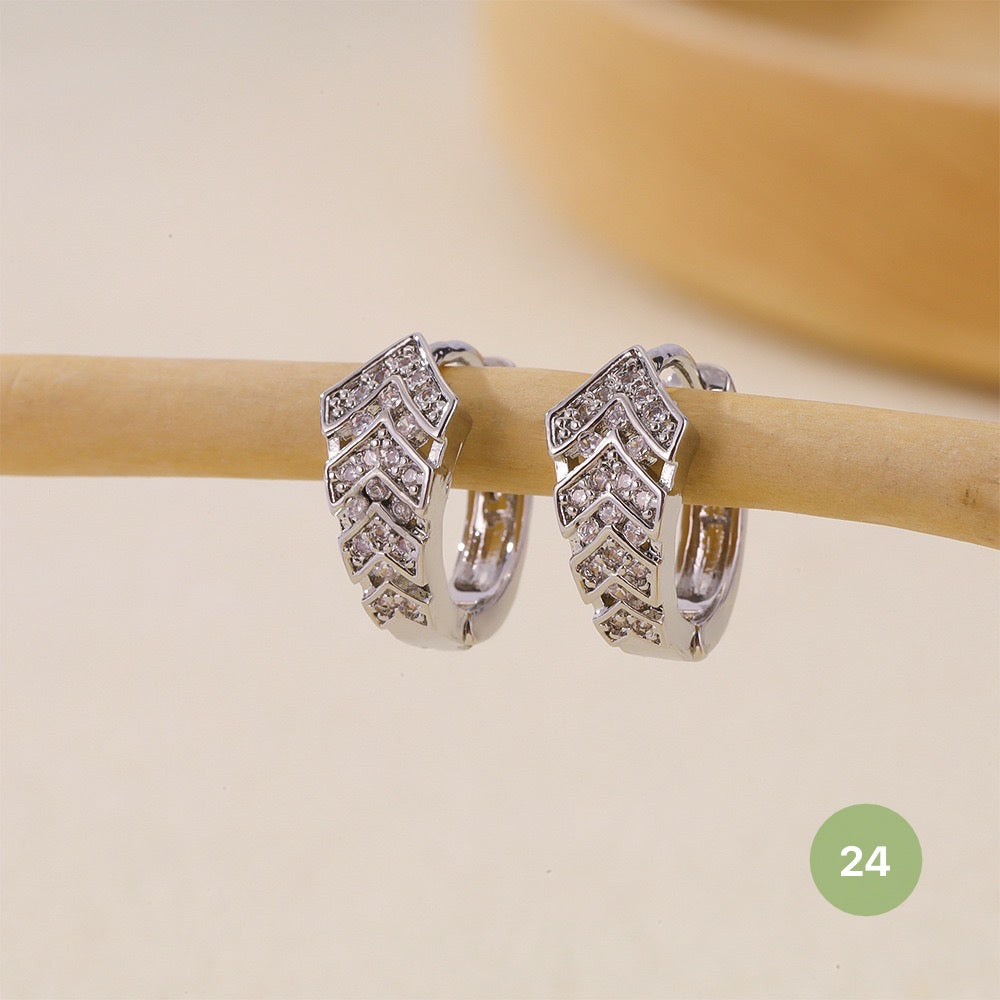 Silver Plain Hoop Earring