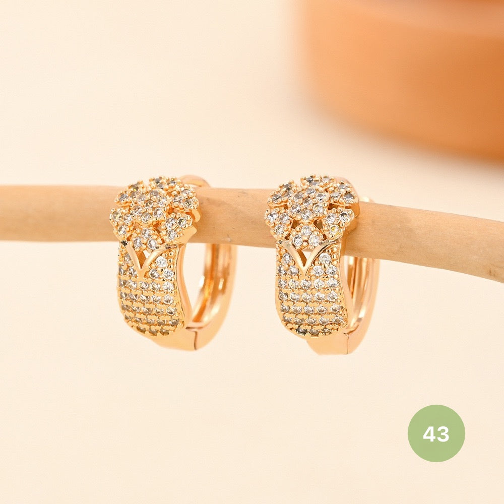 Golden Plain Hoop Earring