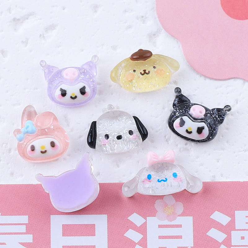 Sanrrio Head Resin Charms 10 pcs