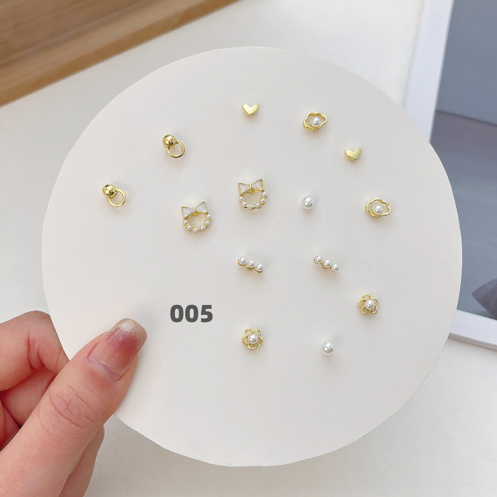 Cute Silver Earring Set