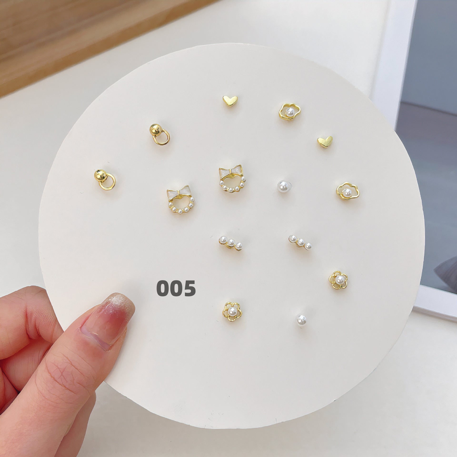 Cute Silver Earring Set