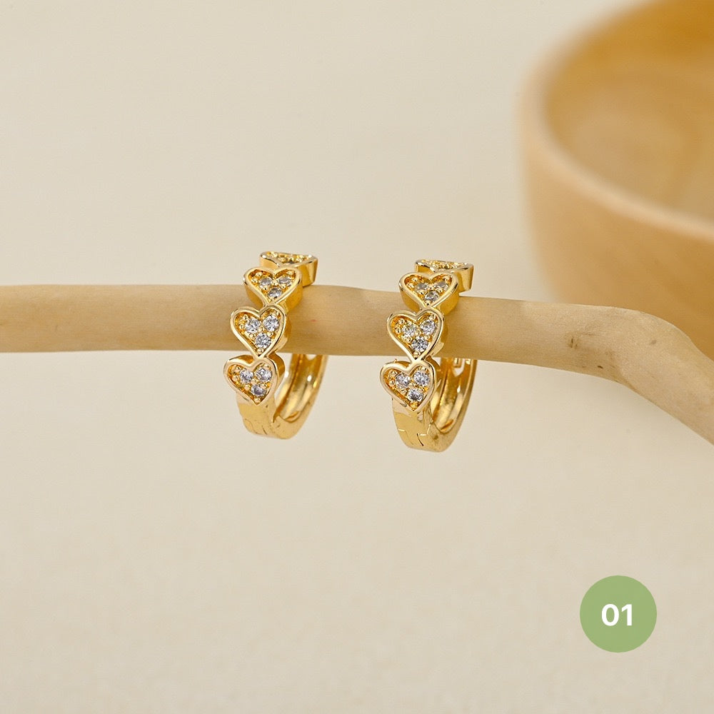 Golden Plain Hoop Earring