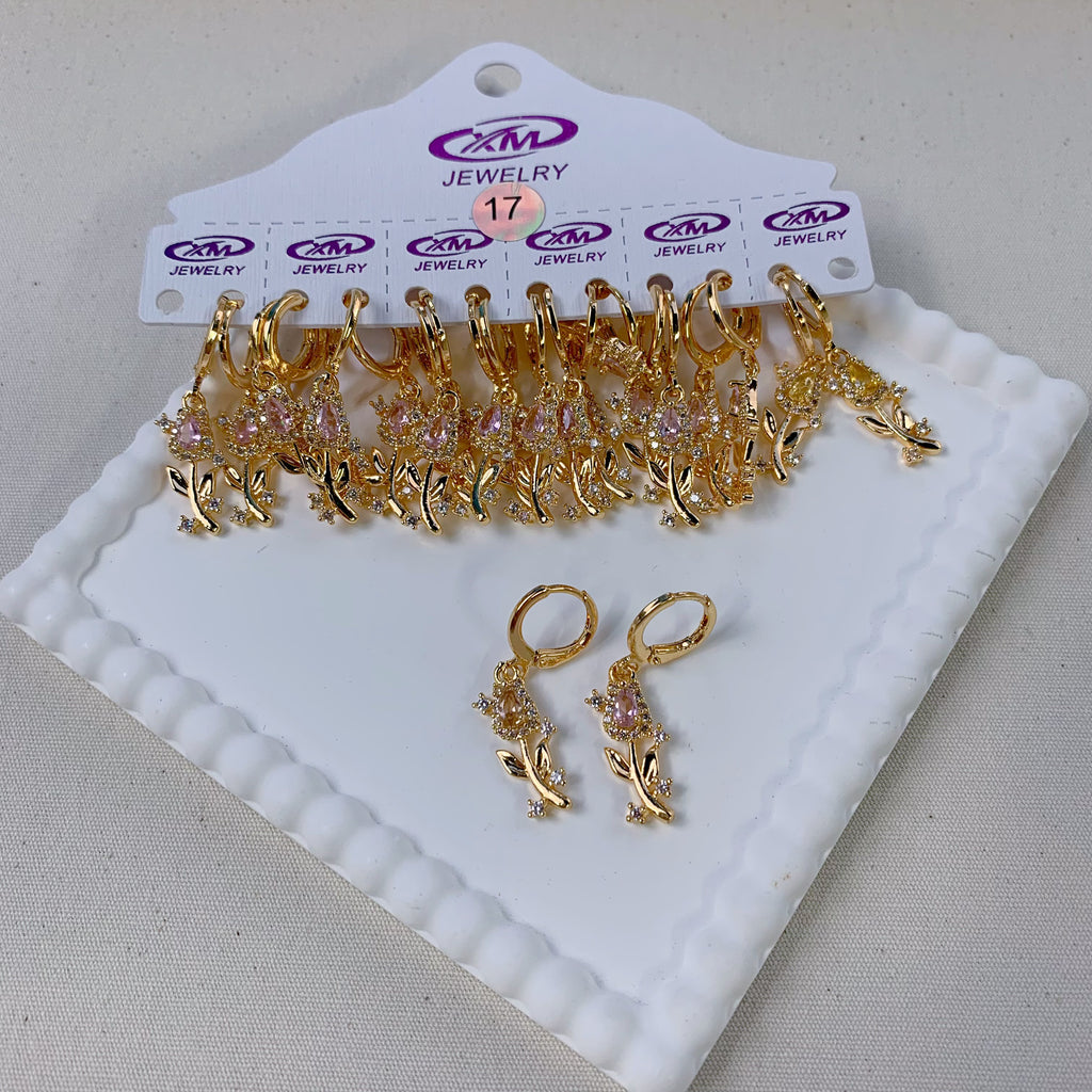 Dainty Dangle Hoop Earring